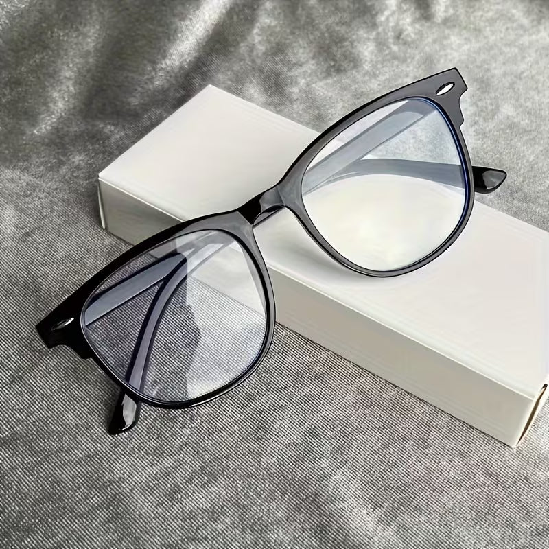 Unisex Transparent Lens Glasses